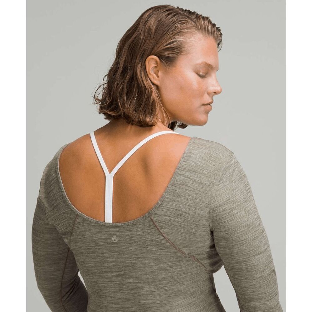 Lululemon NWT size 10 Align long sleeve shirt - gray - Picture 3 of 7